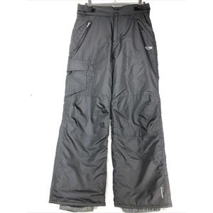 C9 Champion Kids L (12-14) Black Insulated Snow Pants Waterproof Elastic Ankles